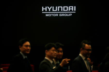 FILE PHOTO: Employees of Hyundai Motor Group attend the company's new year ceremony in Seoul, South Korea, January 2, 2019. REUTERS/Kim Hong-Ji