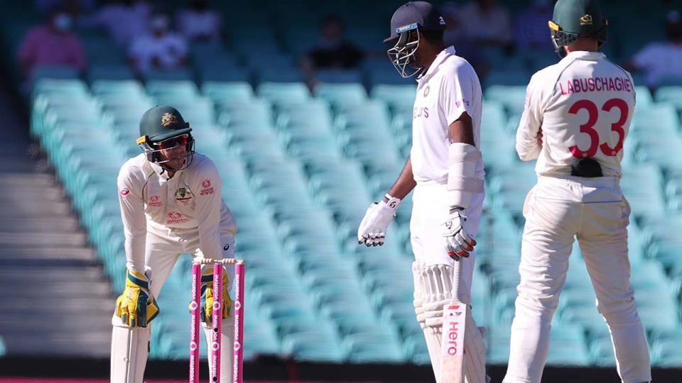 Ravichandran Ashwin and with Tim Paine, pictured here on day five of the SCG Test.