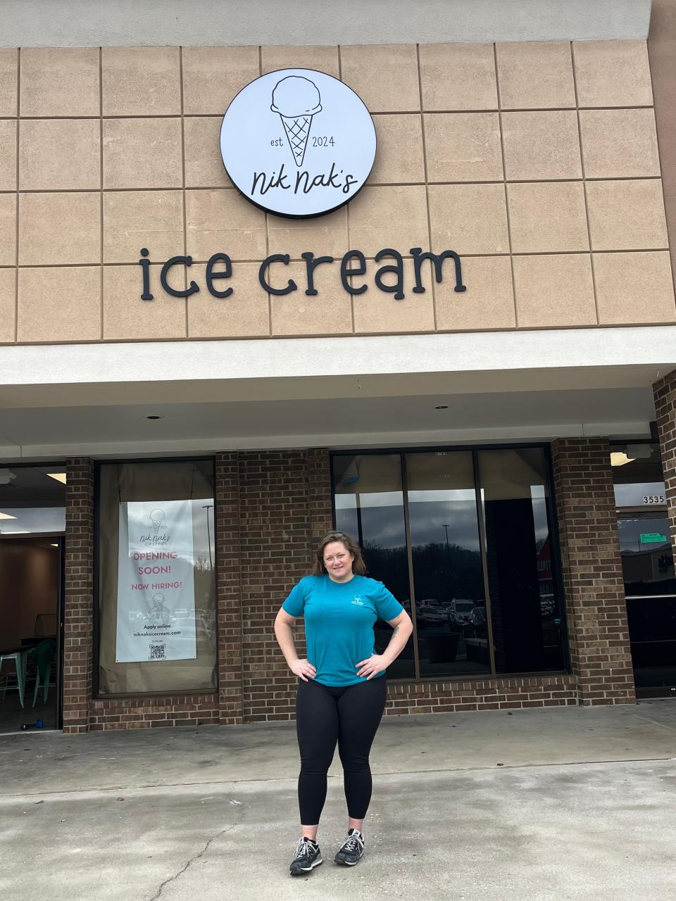 Nichole Curott is thrilled to have taken the leap to open NikNak's Ice Cream Shop in Powell.