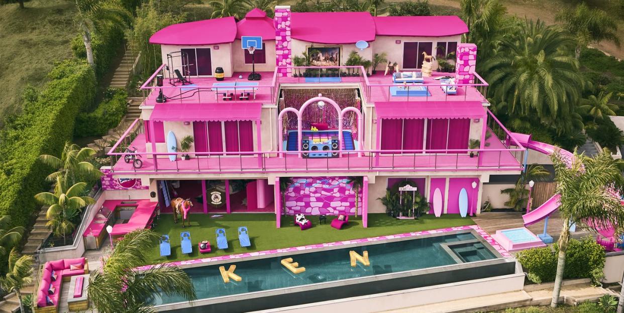 barbie dreamhouse is available to stay in