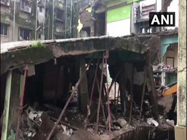 A visual after the building collapsed in Bhiwandi, Maharashtra. Photo/ANI