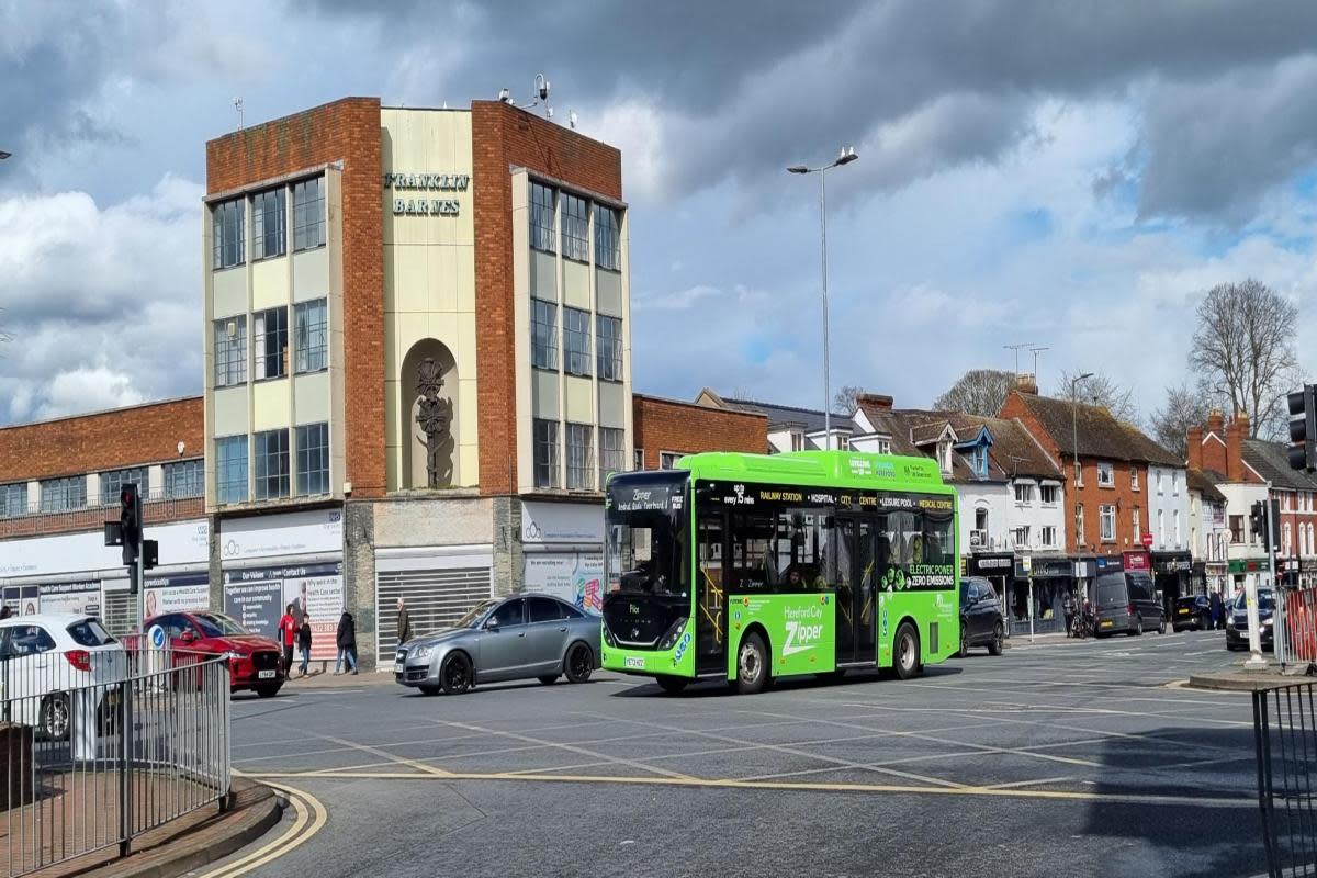 The zipper buses is a free service that takes people to various places in Hereford <i>(Image: Paul Rogers/Hereford Times)</i>