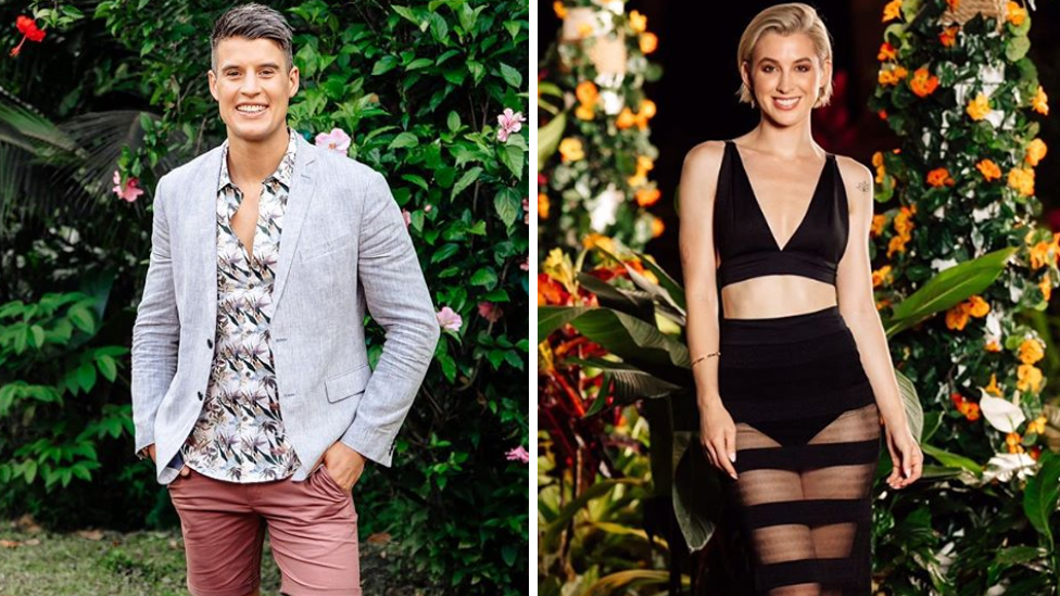 Bachelor In Paradise’s Bill Goldsmith and Alex Nation have struck up quite a connection on the show. Photo: Channel Ten