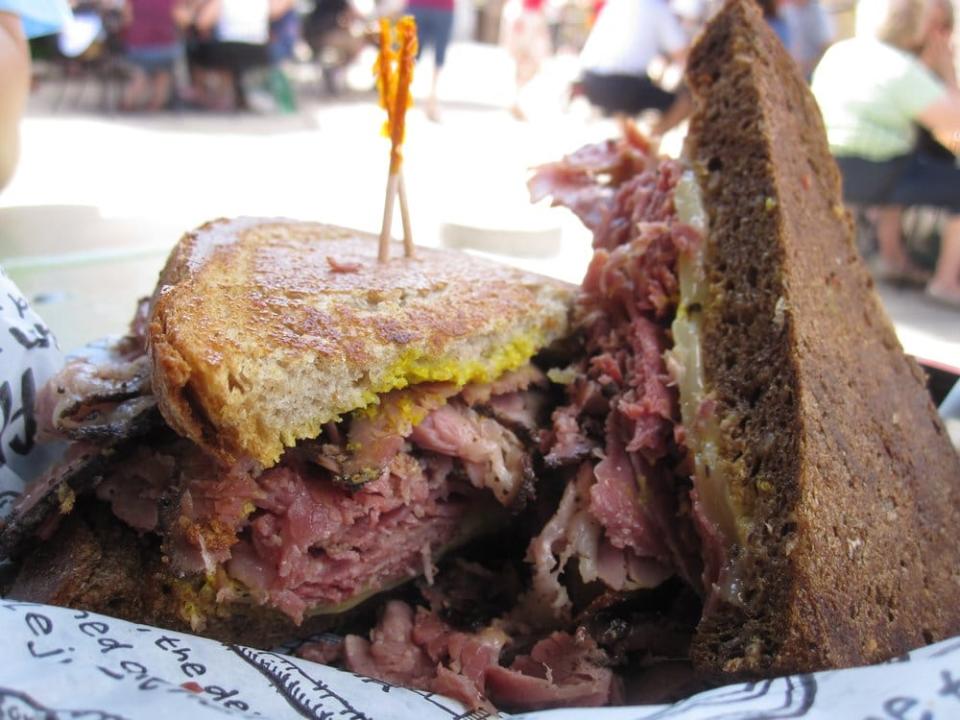 corned beef sandwich from zingermans deli