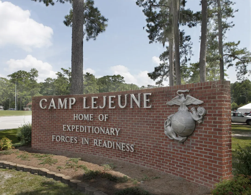 One of many Camp Lejeune gates.