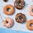 <p>Skip the pot of hot oil and make these healthier air fryer doughnuts. If you've ever had a baked doughnut, brace yourself. These are SO much better. Instead of tasting like a cake, shaped like a doughnut, each of these tastes like freshly fried<a href="https://www.delish.com/uk/cooking/recipes/a30165545/how-to-make-donuts-at-home/" rel="nofollow noopener" target="_blank" data-ylk="slk:classic glazed doughnuts;elm:context_link;itc:0;sec:content-canvas" class="link "> classic glazed doughnuts</a>.</p><p>Get the <a href="https://www.delish.com/uk/cooking/recipes/a30698454/air-fryer-doughnuts-recipe/" rel="nofollow noopener" target="_blank" data-ylk="slk:Air Fryer Doughnuts;elm:context_link;itc:0;sec:content-canvas" class="link ">Air Fryer Doughnuts</a> recipe. </p>