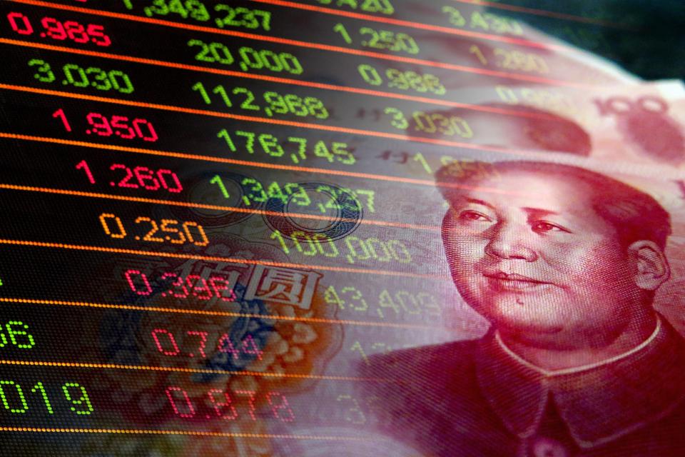 Der chinesische Yuan notiert in der Nähe seiner Tiefststände von 2023. - Copyright: Javier Ghersi via getty images