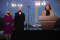 <p>Harris echoed that in her own remarks.</p> <p>"We gather tonight, a nation in mourning, to pay tribute to the lives we have lost: a grandmother or grandfather who was our whole world; a parent, partner, sibling or friend who we still cannot accept, is no longer here," Harris said. "And for many months, we have grieved by ourselves."</p> <p>"Tonight," she said, "we grieve — and begin healing — together."</p>