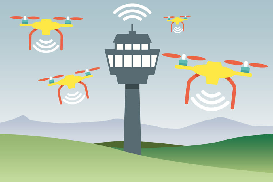 Consider a group of drones that have to constantly exchange information on