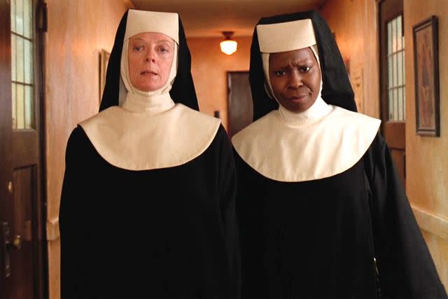 <p>Buena Vista Pictures</p> Maggie Smith and Whoopi Goldberg in 'Sister Act'
