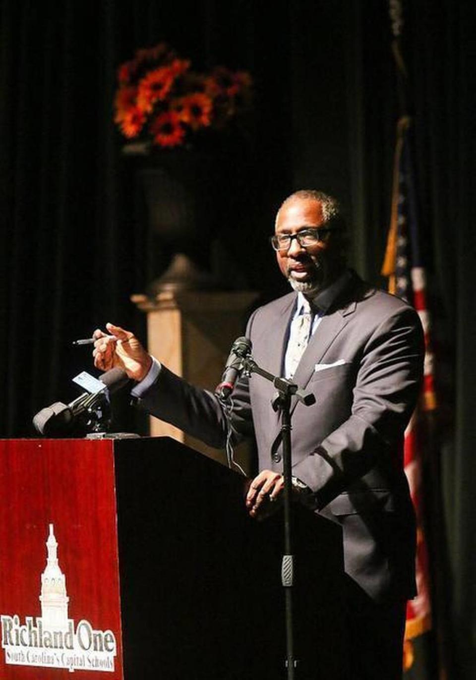 Richland 1 Superintendent Craig Witherspoon, shown in this file photo, reacted to the deadly school shooting in Texas.