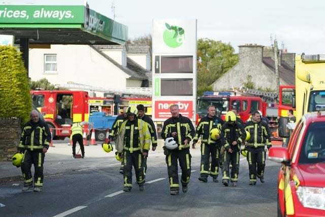 Explosion at Donegal service station