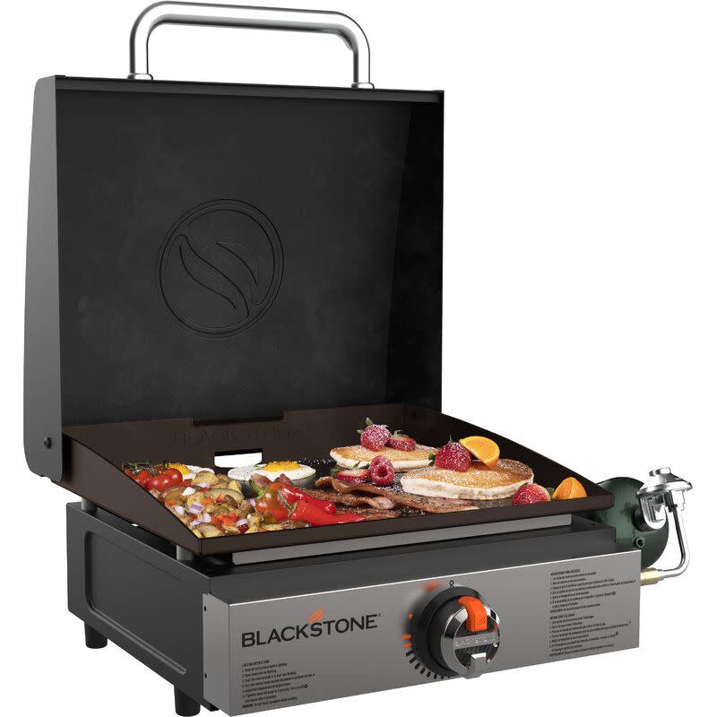 <p><a href="https://go.redirectingat.com?id=74968X1596630&url=https%3A%2F%2Fwww.wayfair.com%2F--%2Fpdp%2Fblackstone--blackstone-single-burner-portable-liquid-propane-12000-gas-grill-1814-l6173-bstn1040.html&sref=https%3A%2F%2F" rel="nofollow noopener" target="_blank" data-ylk="slk:Shop Now;elm:context_link;itc:0;sec:content-canvas" class="link rapid-noclick-resp">Shop Now</a></p><p>Single Burner Portable Gas Grill</p><p>wayfair.com</p><p>$142.33</p><span class="copyright">Wayfair</span>