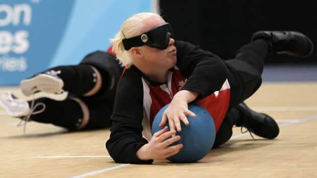 Amy Kneebone Burk, Paralympian goalball athlete, will compete in her fourth Games later this summer.  (Sang Tan/AP - image credit)