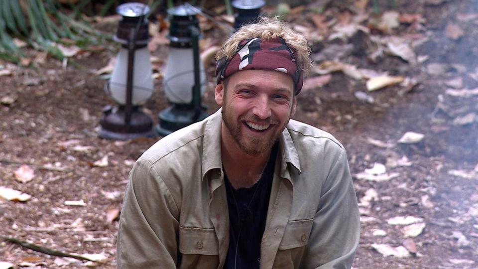 Sam Thompson on ‘I’m a Celeb’ (ITV/Shutterstock)