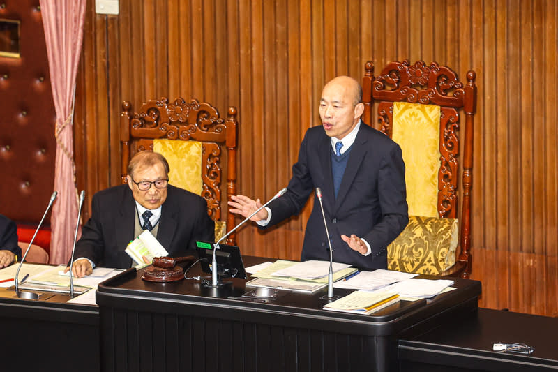 立法院新會期開議，圖右為立法院長韓國瑜。圖／中央社