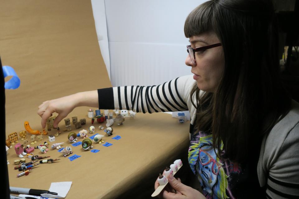 Becky Van Cleve, head of puppet fabrication on “Marcel the Shell With Shoes On.” - Credit: Maria Andreotti