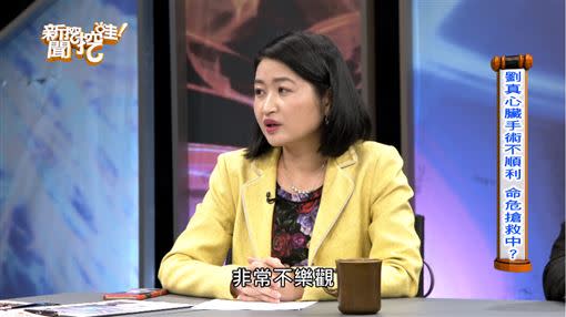 醫師黃宥嘉認為劉真的情況非常不樂觀。 （圖／翻攝自YouTube）