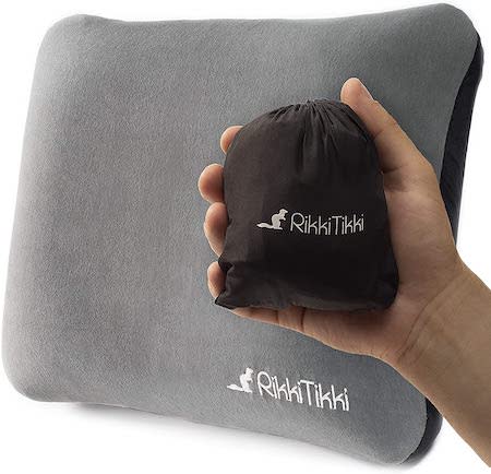 RikkiTikki Inflatable Camping Pillow