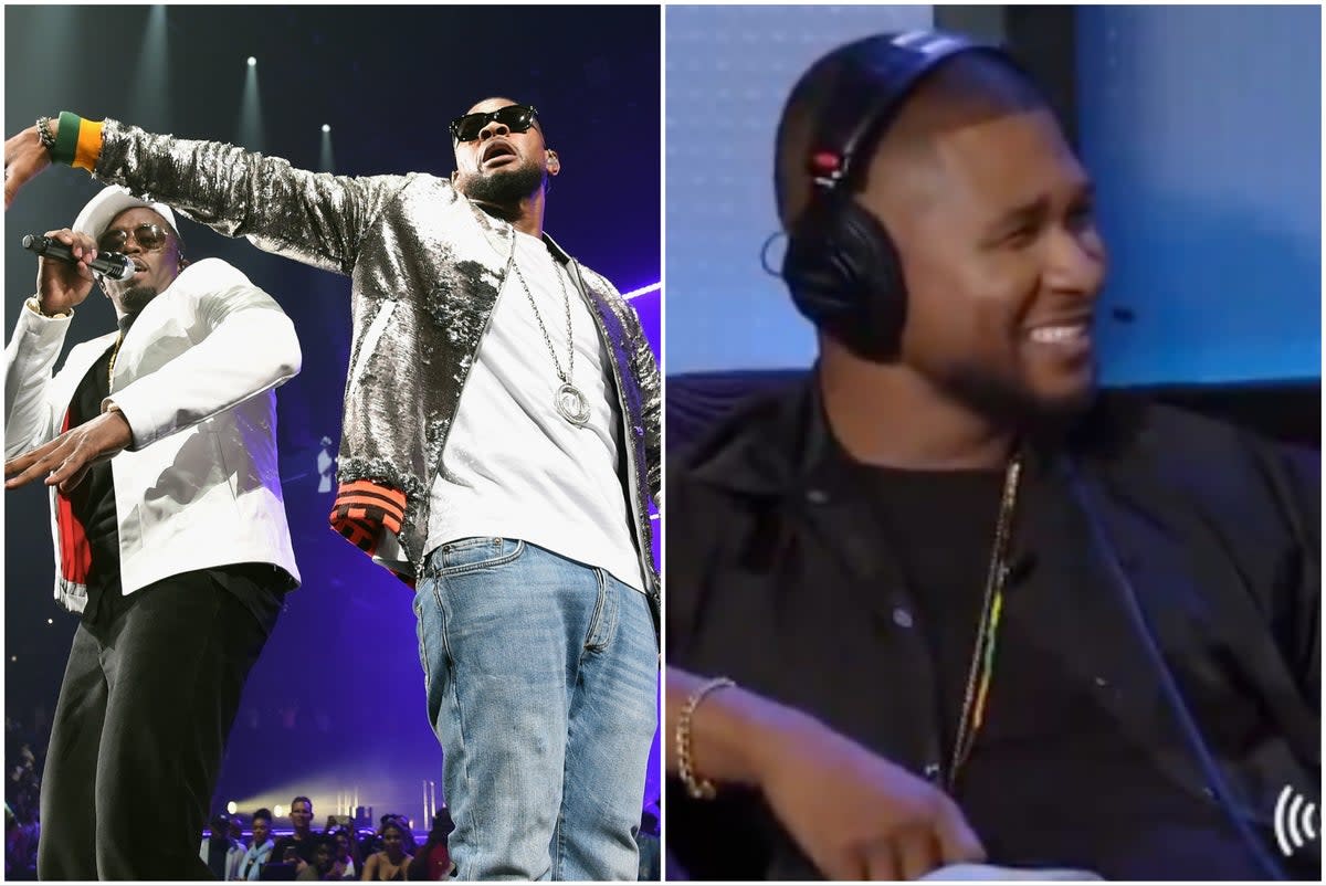 Usher recalled his experiences staying at Diddy’s home in New York when he was 13 (Getty/SiriusXM)