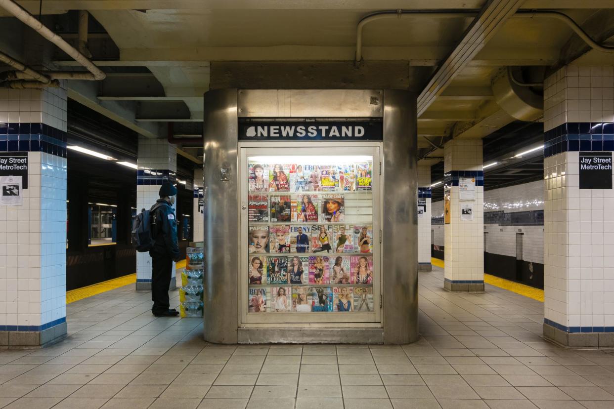 nyc subway newsstand