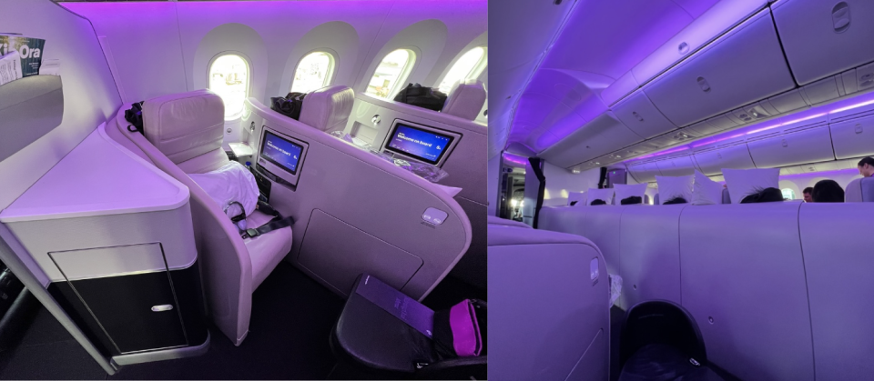 Interiors of Air New Zealand