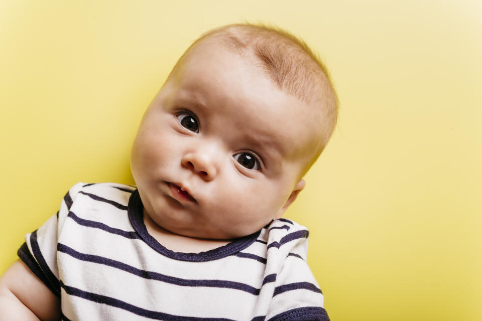 Stock picture of a baby, following news that the baby names at risk of extinction have been revealed. (Getty Images)