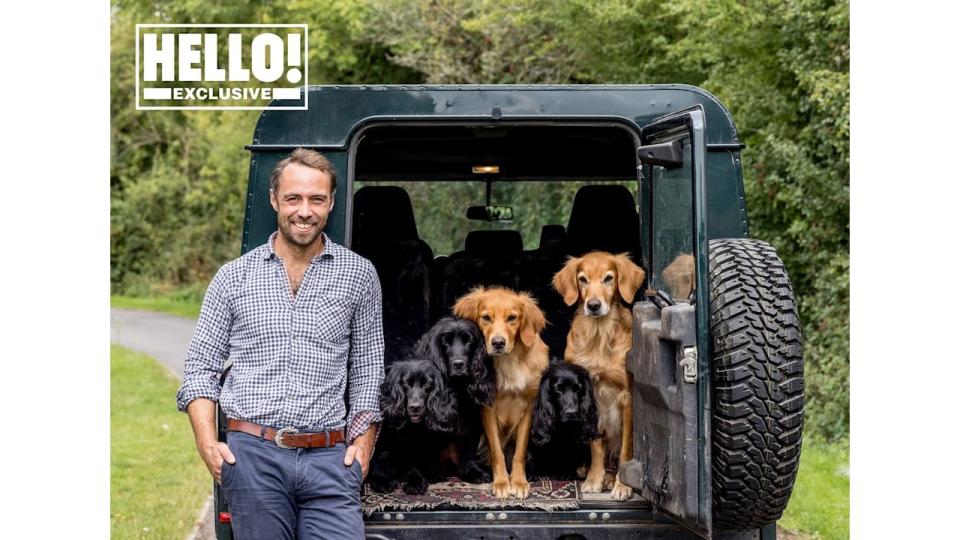 James Middleton poses for HELLO! shoot