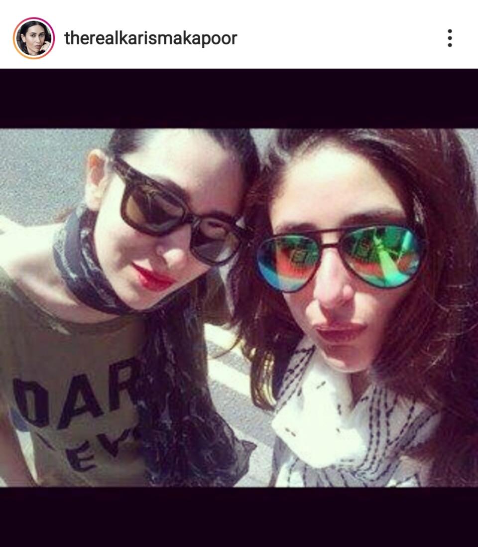 Karisma dedicated her first Instagram upload to the warm bond she shares with her younger sibling. Though Kareena took forever to jump on the Instagram bandwagon, Karisma would always post pics of her since her sign up in August 2014.