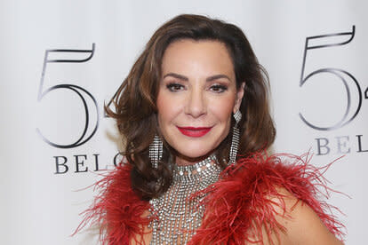 Luann De Lesseps at a red carpet event in New York City.