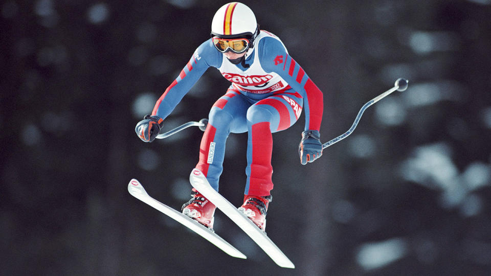 Blanca Fernandez Ochoa, pictured here competing in 1985.