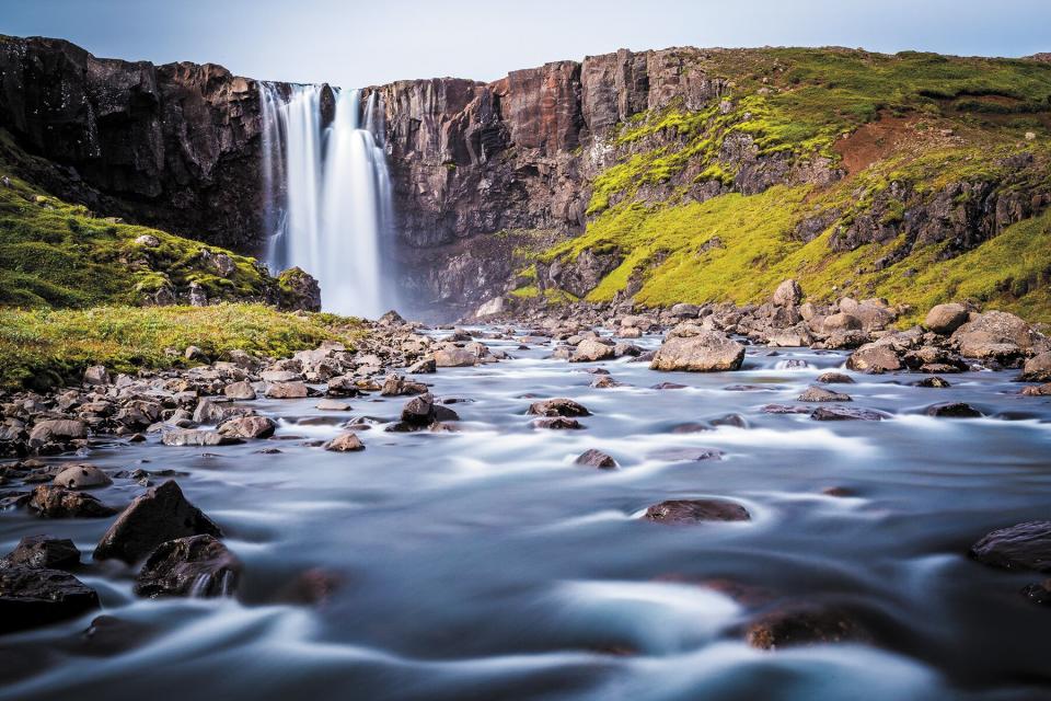 Gufufoss waterfall in Isafjordur, 3Iceland