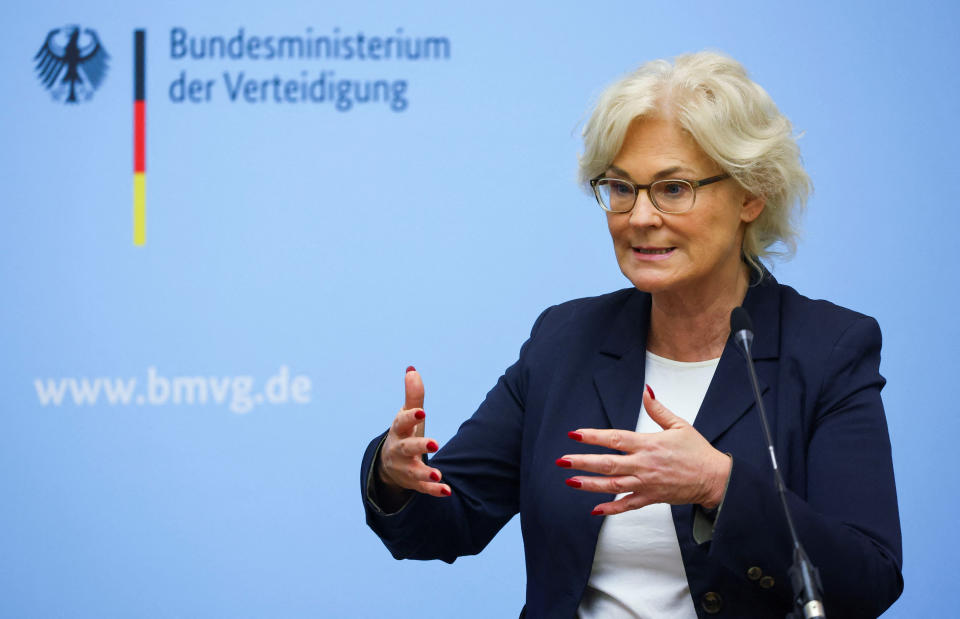 German Defense Minister Christine Lambrecht 