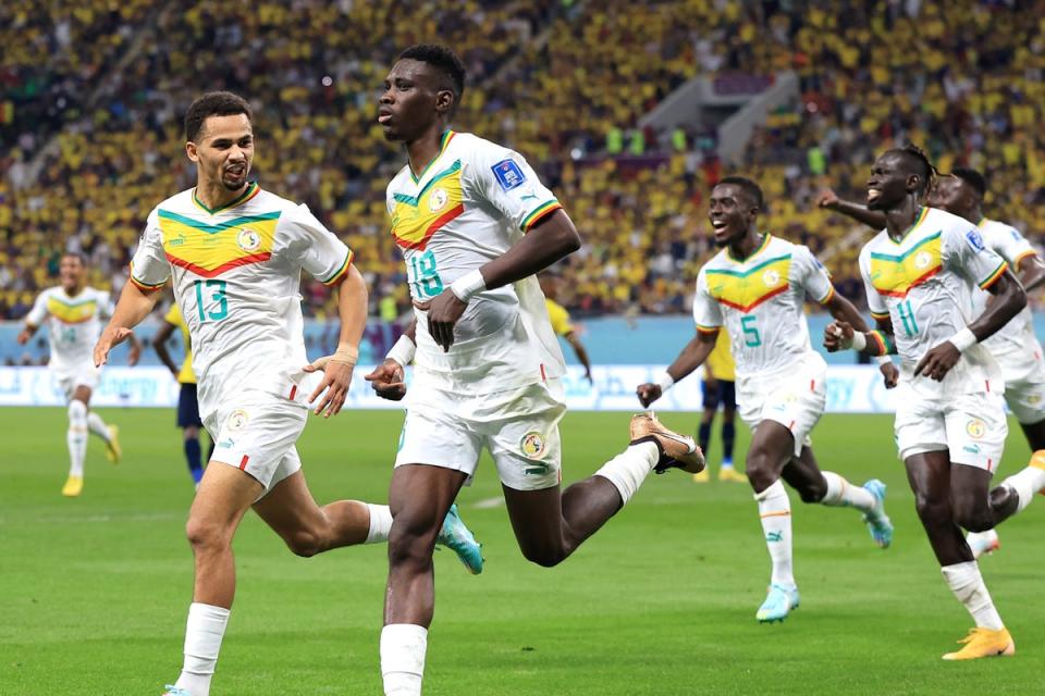 Ismaila Sarr gave Senegal a half-time lead following Ismaila Sarr’s cool penalty (Getty Images)