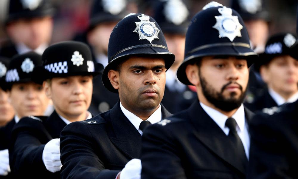 Graduates of the Met police's academy in Hendon, London