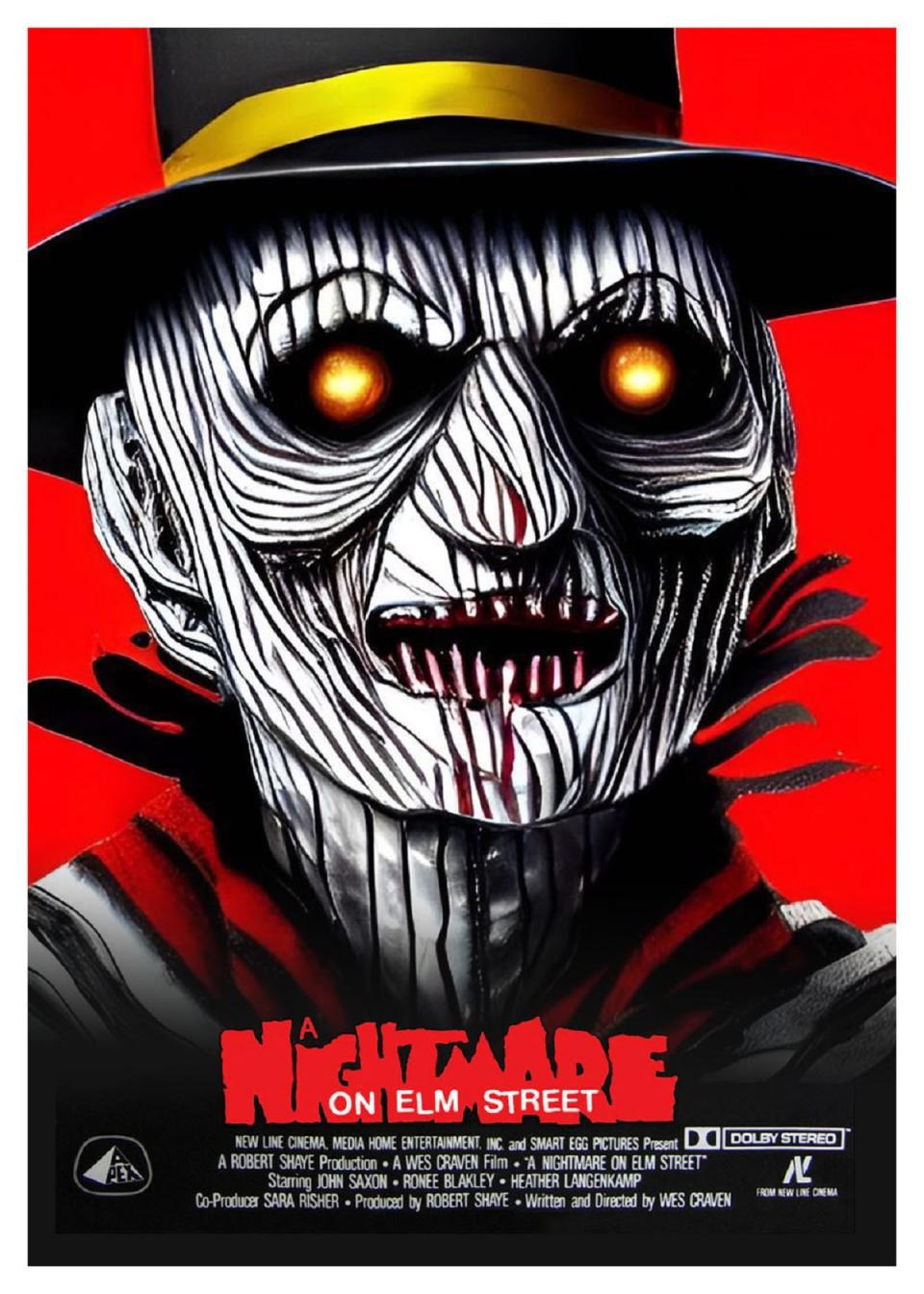 Nightmare on Elm Street AI poster