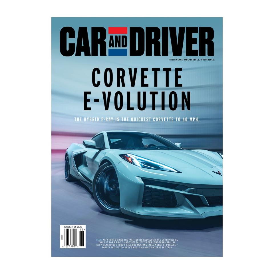 car and driver print magazine cover