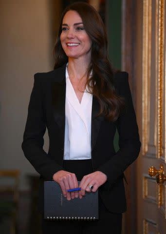 DANIEL LEAL/POOL/AFP via Getty Images Kate Middleton wears the same bodysuit in January 2023