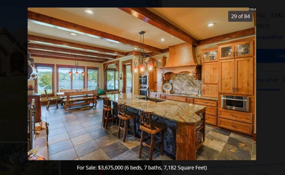 Image of a home listed for sale on Lake Murray for $3.67 million.