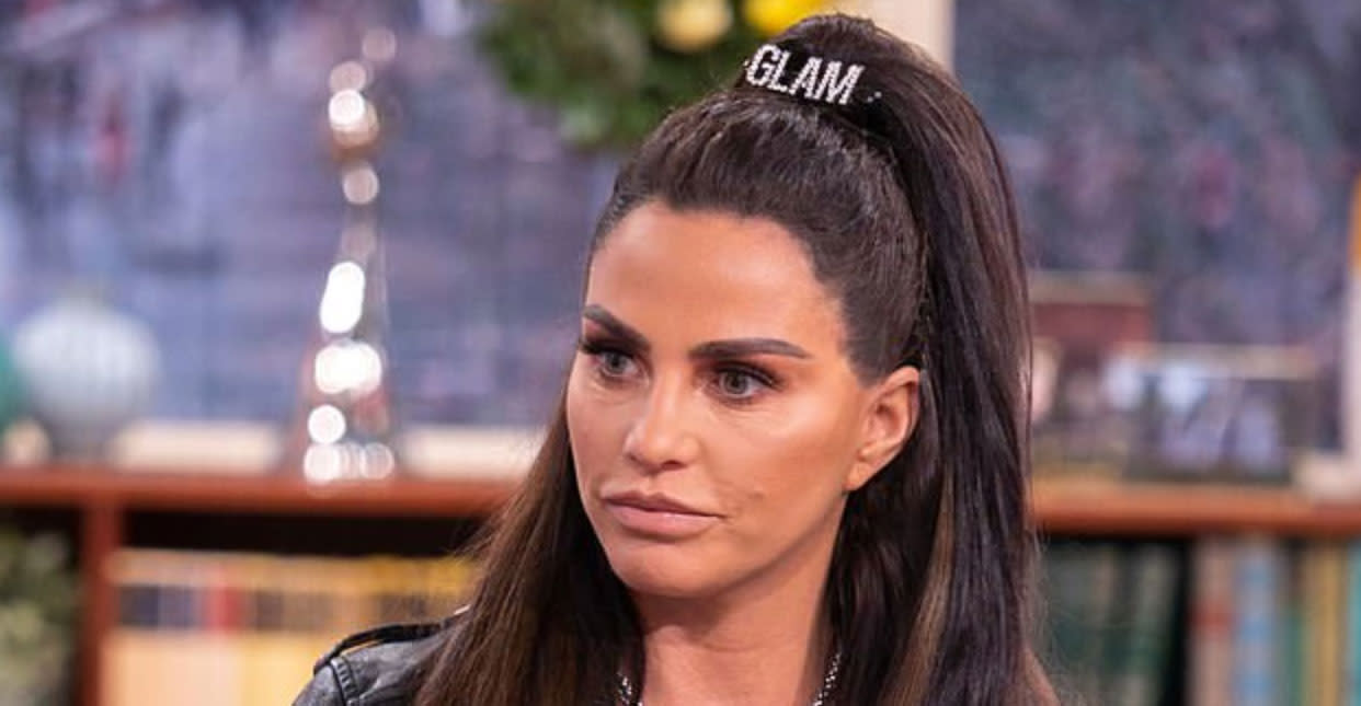 Katie Price on Friday’s episode of This Morning. (ITV)