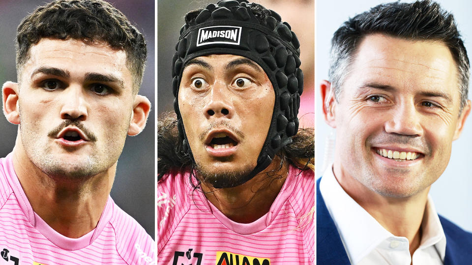 Cooper Cronk, Jarome Luai and Nathan Cleary.