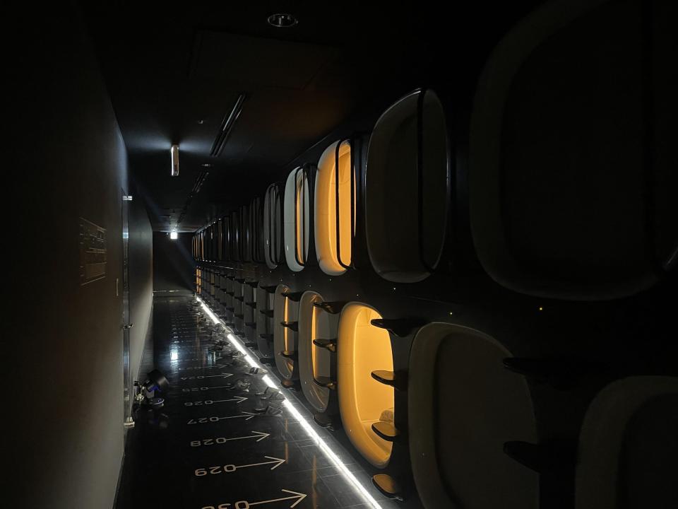 Nine Hours Capsule Hotel at the Narita Airport in Japan, Monica Humphries, “I spent $60 for a capsule stay in Tokyo’s airport to be steps away from my terminal.”