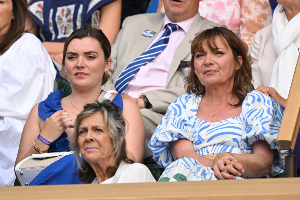 Lorraine Kelly and daughter Rosie at the Wimbledon Tennis Championships 2022. (Getty Images)