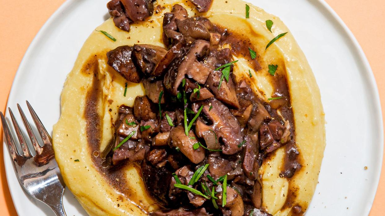 mushroom and polenta ragu