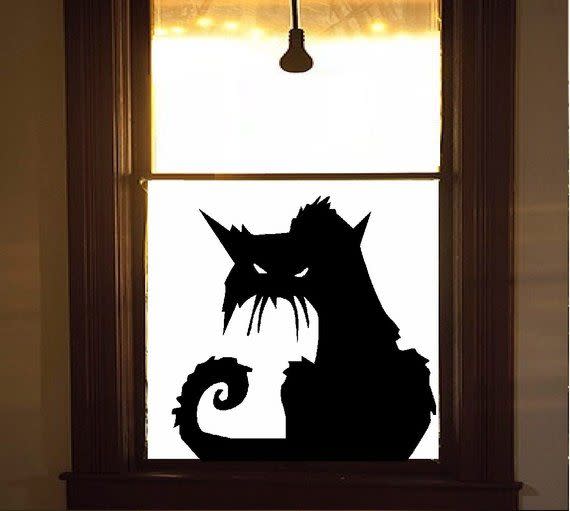 Scary Cat Wall or Window Decal