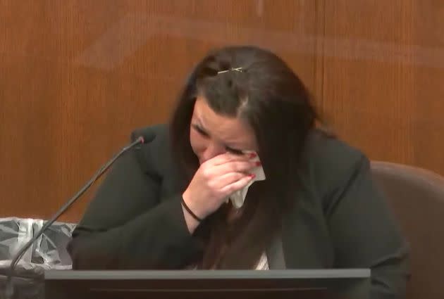 In this image taken from pool video, Katie Bryant, the mother of Daunte Wright, testifies Wednesday, Dec. 8, 2021, at the Hennepin County Courthouse in Minneapolis, Minn. ,in the trial of former Brooklyn Center police Officer Kim Potter in the April 11, 2021, death of Daunte Wright. (Photo: Court TV via Associated Press)