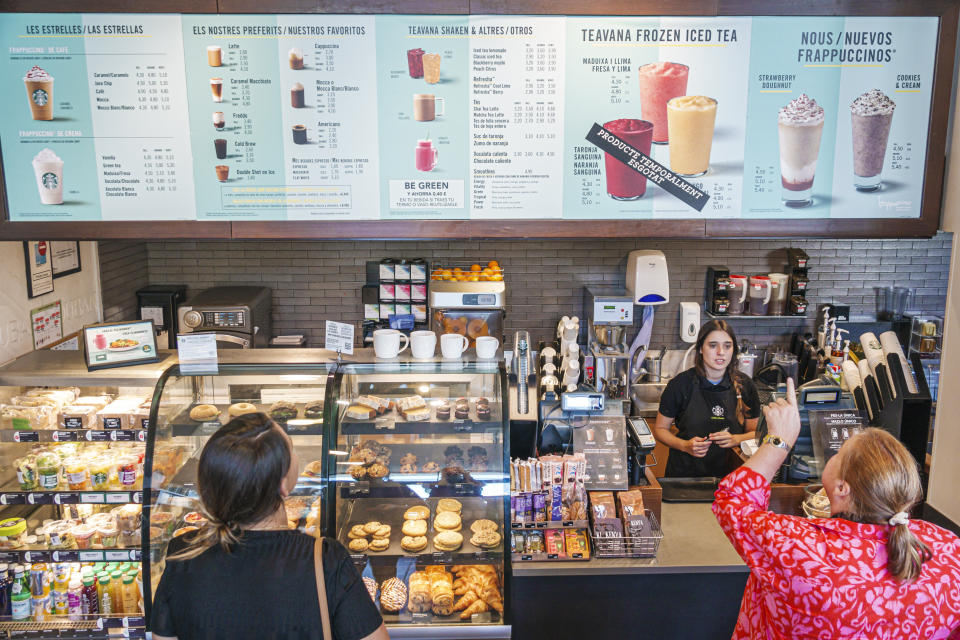 Starbucks offers more than just coffee &mdash; it serves nutritious snack boxes, egg bites and breakfast wraps. (Photo: Jeff Greenberg via Getty Images)