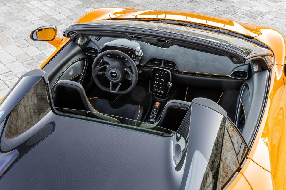 2025 mclaren artura spider with top down