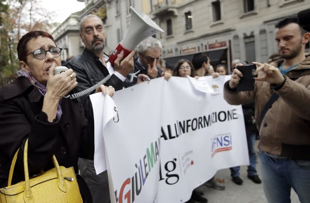 A demo in Milan