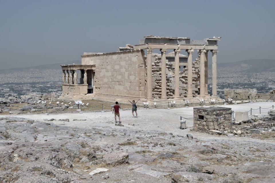 The ancient ruins of Athens are crowd-free - getty